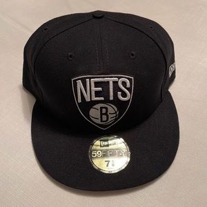 New Era Black Brooklyn Nets Fitted Hat